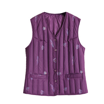 Hengyuan Xiangxiang Autumn and Winter Light and Light Plush Adult Code Vest
