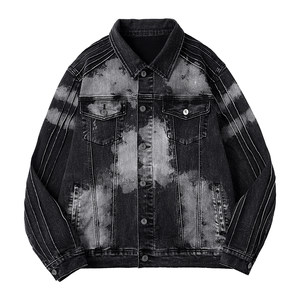 
Yuxi original design high-quality men's denim jacket fashionable and old versatile casual jacket top coat 110