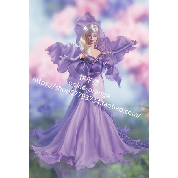 发Barbie Flowers In Fashion The Orchid 2001 花系列之兰花芭比