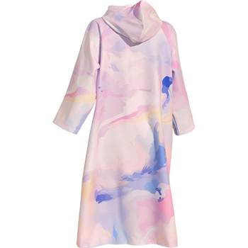 Fast-drying bathrobes with hooded lengthened to prevent exposure