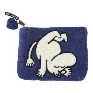 
Klippan handmade Moomin co-branded pure wool tablet bag mobile phone bag cartoon makeup bag shoulder bag