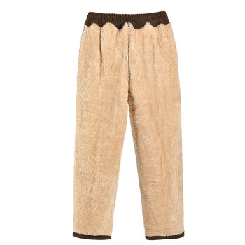 
Mom's autumn and winter thickened cotton trousers with velvet for middle-aged and elderly people