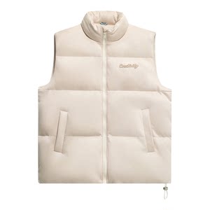 
Pull back embroidered cotton vest men's winter 2025 new thickened warm outer suede vest cotton coat jacket