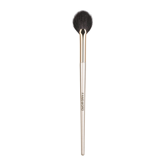 
Fangyu fan-shaped highlight brush residual powder brush super soft shadow detail facial brightening brush animal hair Cangzhou makeup brush