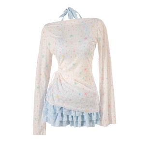 
Women's swimsuit with small breasts pushed up for bathing in hot springs to cover belly, split skirt bikini, high-end pure lust style swimsuit