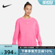 NIKE耐克圆领加绒卫衣女2024春秋新款针织套头打底衫DQ5734-684