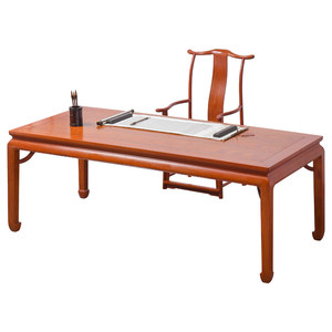 
Mahogany furniture Myanmar rosewood calligraphy and painting case Ming style solid wood horse hoof bawangshi calligraphy desk office desk writing desk