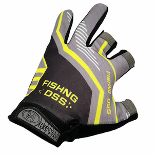 Luya ice silk fishing gloves sun protection, windproof, breathable, anti-cut, anti-slip three fingers, half fingers, spring, winter and summer fishing equipment