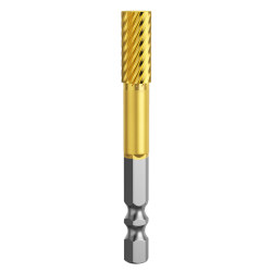 [Hexagonal handle]Titanium-coated tungsten steel alloy rotary file