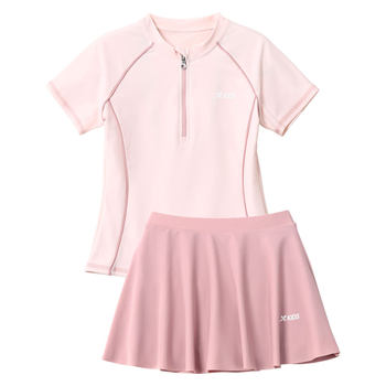 Xtep Children's 2025 new girls' split skirt swimsuit small, medium and large children's quick-drying hot spring girls' swimsuit