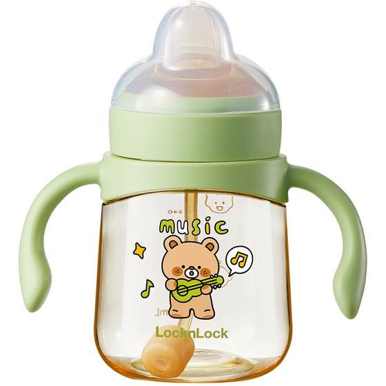 
Lekou Lekou Learning Cup Baby Duck Bite Cup Baby Drinking Water Cup PPSU Straw Bottle Anti-choking Milk Cup