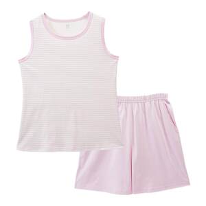 
Cat men pajamas for women in summer pure cotton vest shorts striped round neck home clothing suit men's cotton can be worn outside