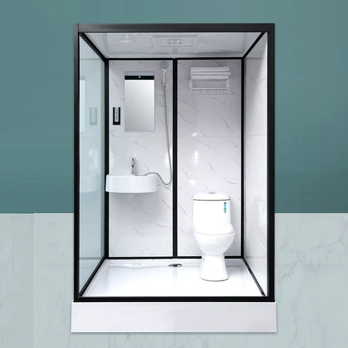 Синь Шиджу Общая встроенная в ванная комната с темпераментом в туалетном темпераменте стеклянная ванная комната в ванной комнате дом