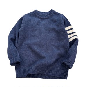 
45% wool~British style sweater 100-160 children's boys autumn and winter casual woolen sweater round neck sweater