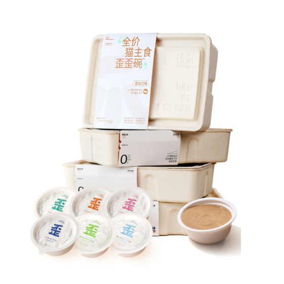 
[24 bowls] Shallow claw Waiwai bowl cat staple food wet food gastrointestinal care hair ball growth fish oil kittens and adult canned cats