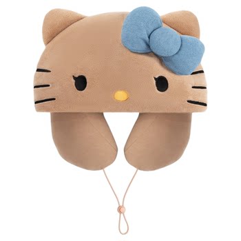 
tbh brutalist hooded travel U-shaped pillow