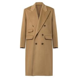 Cultum880g Heavy Thickened 100% Wool Woolen Lapel Collar Chester Coat Men's Mid-length Winter Coat