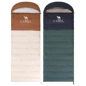 Camel outdoor camping sleeping bags autumn and winter adults in winter thickened warmth and cold prevention cold hotel datume office lunch break