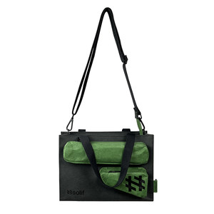 
[Micro Flaw] Solif Second Generation Building Block Bag Niche Crossbody Commuter Bag Men and Women One-Shoulder Hand-Tote Bag Bag for Bags