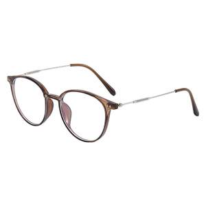 
Cold brown glasses for myopia women can be equipped with high-number astigmatism anti-blue light round frame internet celebrity no makeup mirror Danyang eye frame