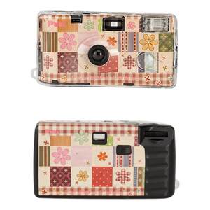 
puui original life retro time machine fool disposable film camera color developing film illustration gift