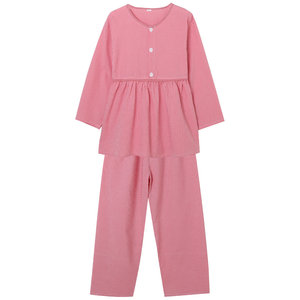 
Children's sweat steaming clothes pure cotton parent-child clothing men and women couple foot massage clothes cute baby bath clothes medium big children home