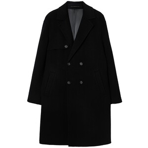 
Jack Jones spring men's woolen coat texture sheep fashion pure wool double-breasted Chester coat long coat
