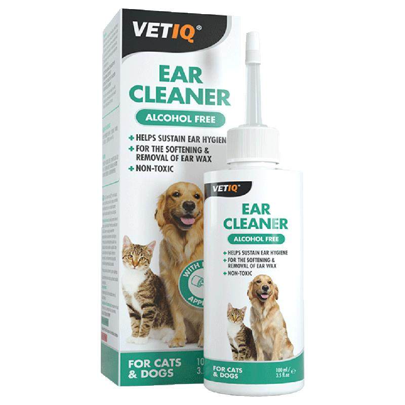 Vetiq Ear Cleaning Solution 100ml - Ear Drops for Ear Mites in Dogs and ... - Cat Ear Health Without Ear Cleaning Solution
