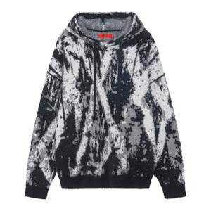 
INXX street style imitation mink sweater for men, gradient ink lazy loose hooded pullover sweater for women