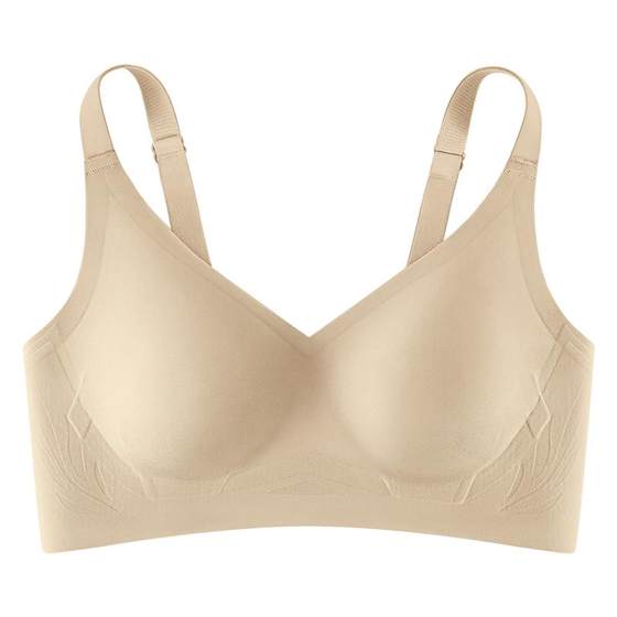 Gu Niangjia Rabbit Ear Cup Red Underwear Women's Large Breasts Show Small Animal Year Gathering Seamless New Wedding Women's Bra