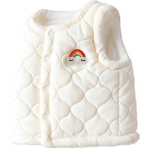 
2024 New Baby Padded Vest for Spring and Autumn Outerwear Baby Thickened Vest for Boys and Girls, Autumn and Winter Waistcoat