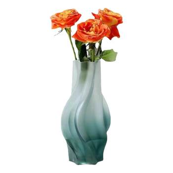 Nordic simple style glass creative flowers special vase living room bedroom lily frosted gradient home furnishings