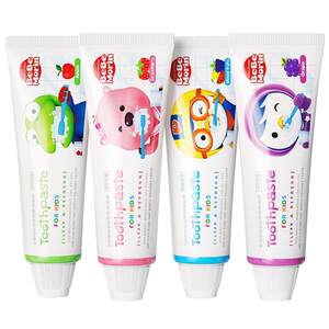 
Korean Bolele children's toothpaste for babies aged 3 to 6 years old, 6-12 years old, containing fluoride to prevent tooth decay, specifically for babies during the teething period