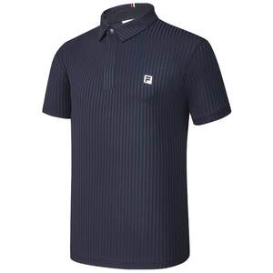 
FILA official men's knitted short-sleeved POLO shirt summer new golf sports sun protection top
