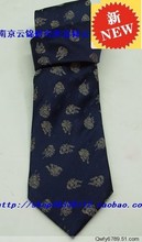 New Silk Gift from Nanjing Yunjin Research Institute Lucky Yunjin Blue Nano Premium Yunjin Tie in Stock