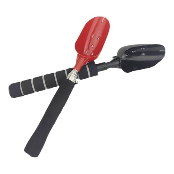 
New aluminum alloy telescopic portable nesting spoon bait scoop nesting spoon anti-rotation retractable fishing bait scoop