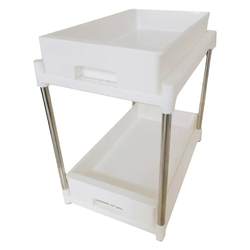 Kitchen sink cabinet drawer pull-out storage rack