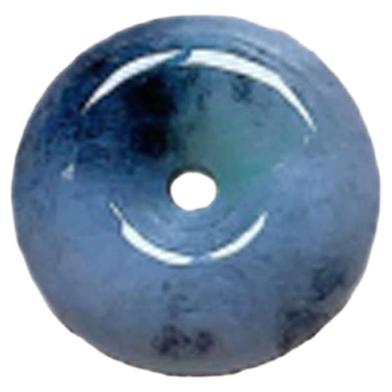 Natural A grade jade milky white floating flower black chicken safety buckle 13.5_15.5 Burmese jade landscape artistic conception small round buckle