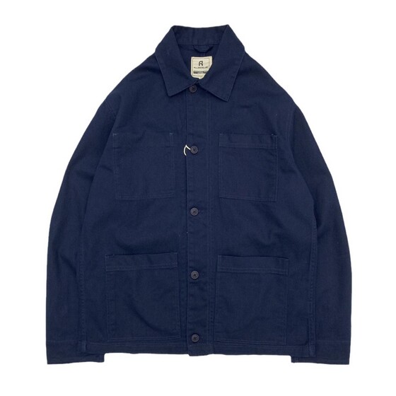 All -cotton worker jacket Men's classic retro multi -pocket European and American autumn and winter men's and female couples lapel American loose jacket
