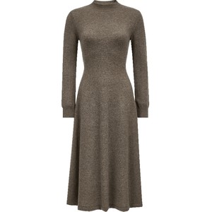 
Vero Moda dress 2025 new autumn style sheep wool stand-up collar strap A-line slim solid color knitted skirt
