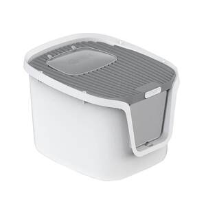 
Coil tail litter box fully enclosed, super large anti-splash and odorproof toilet anti-sand deodorization and top-in integrated