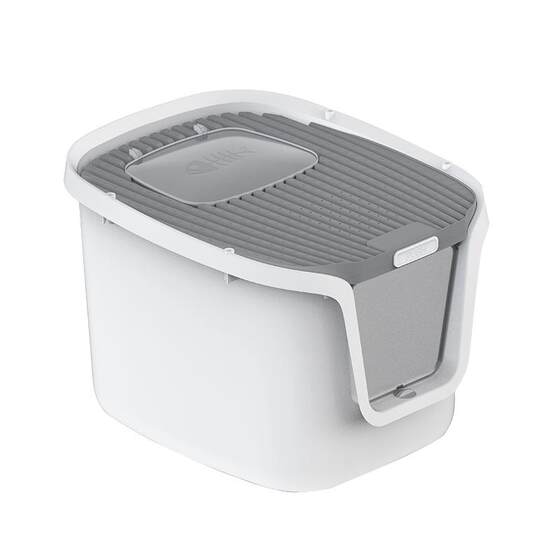 
Coil tail litter box fully enclosed, super large anti-splash and odorproof toilet anti-sand deodorization and top-in integrated