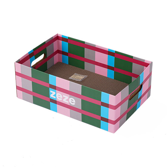
Zeze cat scratching board, cat nest, scratch-resistant corrugated paper cat board, no crumbs, large cat supplies toys