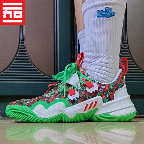 Adidas Trae Young特雷杨1代男款BOOST圣诞实战低帮篮球鞋 GY0305