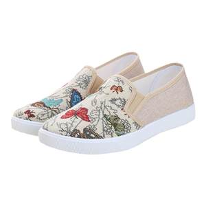 
Old Beijing cloth shoes women's one foot pedal women's official flagship store soft sole 2025 new spring and autumn driving canvas shoes