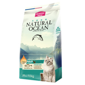 McFudi cat food 1.5kg salmon oil phosphorus phosphate young cat universal beauty hair skin care Nutrition natural main food