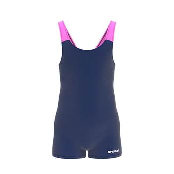 swans new style children's and girls' one-piece boxer swimsuit