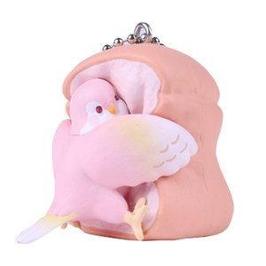 Japanese genuine qualia 2nd bombs bread, bird, sheb, bread, bread bird pendant, mysterious phoenix parcel bird animal
