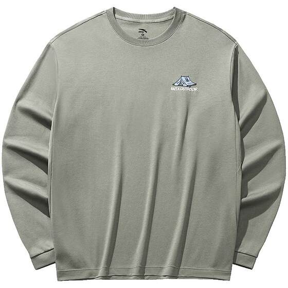 
ANTA quick-drying cotton long-sleeved men's 2026 light outdoor sports and leisure loose moisture-absorbent quick-drying long T-shirt for men