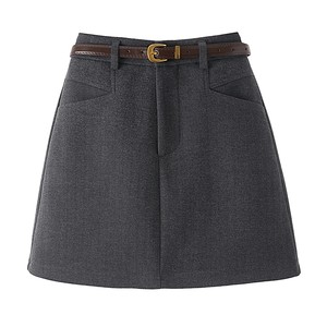 
Women's 2025 Autumn and Winter New High Waist Anti-Exposed A-line Skirt Slimming Base-Back Hips Short Skirt